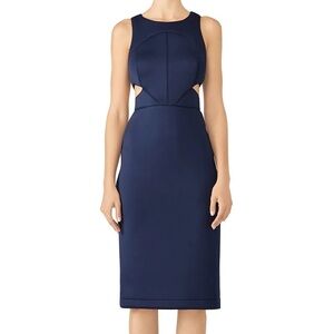 Hunter Bell Navy Porter Cutout Dress
